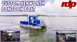 KENWORTH Semi-Truck Pontoon Boat! - Possum Kingdom Lake