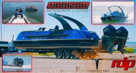 TRIFECTA Sport Series Pontoon W/ Twin MR 500's! | Horizon Motorsports