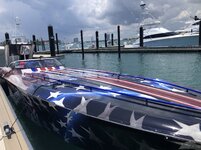 Tony Adam’s Patriotic Duty 47 GTX Outerlimits Re-Rigged and on the Run