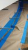 Schiaward Transom Core and Hull Taped Off before  Adding Fillet and Fiberglassing Core into Plac.jpg